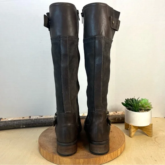 Timberland Earthkeepers | Bethel Tall Boots Dark Brown Leather Suede Buckle 8.5 - Picture 11 of 16